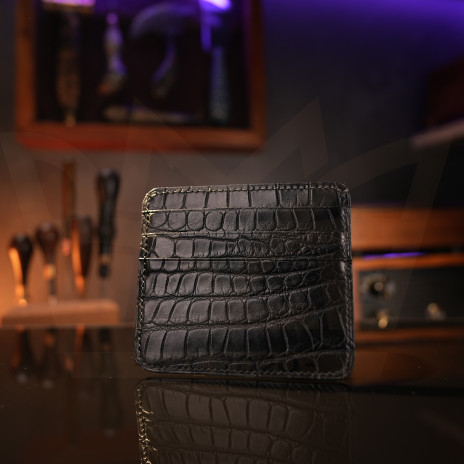 Картхолдер из крокодила Black+Black